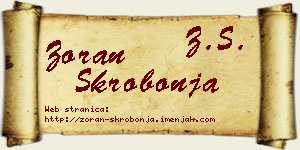 Zoran Skrobonja vizit kartica